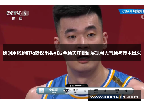 姚明用胳膊肘巧妙探出头引发全场关注瞬间展现强大气场与技术风采