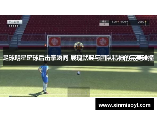 足球明星铲球后击掌瞬间 展现默契与团队精神的完美碰撞